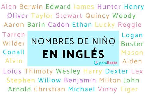 nombres chicos ingleses|Nombres Ingleses de Niño 